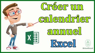 Comment créer un calendrier annuel automatique sur Excel [upl. by Shelli848]