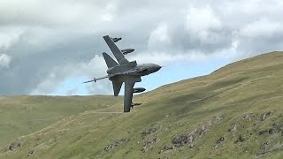 Awesome Ground Hugging Tornado Jet In The Welsh Mountains [upl. by Artina967]