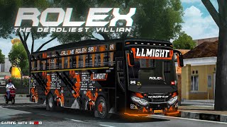 Allmighty Rolex 🧡✨ 4k livery for jetbus  download now  gamingwithbussid [upl. by Htehpaj]