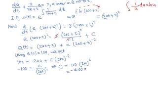 Diff Eqn Mixing Tank example 2 of 3 [upl. by Nodnahs311]