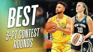 Steph Curry amp Sabrina Ionescu BEST 3Point Contest Rounds 🔥🏆 [upl. by Annaicul]