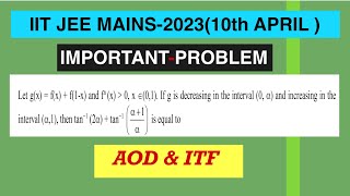 gxfxf1x ampf’’xisvex€01if g is decreasing in interval0alphaampincreasing inalpha1 [upl. by Alesi398]