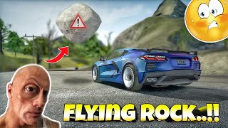 Flying rock💀 in extreme car driving simulator 😱 [upl. by Ruckman]