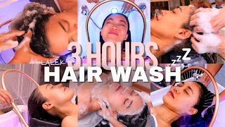 ASMR 3Hours Hair Wash Compilation😴 Melt Away your stress with the ultimate relaxation [upl. by Atsylak]