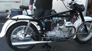 Moto Guzzi Eldorado Civilian restoration with Police floorboards first test ride [upl. by Anneyehc94]