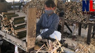 Inside Bamboo Factories  Amazing Bamboo Goods Production Process [upl. by Mcmath]