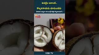 విచిత్రం ఇలాంటి కొబ్బరికాయను చూసుండరు vsbtv vsbmedia pooja temple wow great viralvideo rare [upl. by Rosalia621]