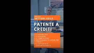 Patente a crediti  Speciale edile [upl. by Sawyer]