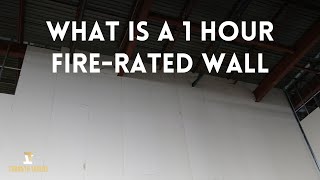 What is a 1 hour firerated wall [upl. by Wehtam]