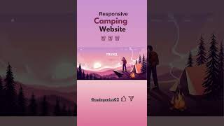 Responsive Website Using HTML CSS amp JavaScript  Camping Website [upl. by Meijer676]