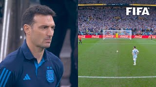 Lionel Scalonis Reaction To FIFA World Cup Final Penalty Shootout [upl. by Ydwor]