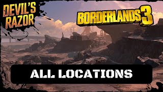 Borderlands 3  All Locations  Devils Razor Complete Guide [upl. by Star615]