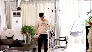 How To Use The Patient Transfer Chair  Electric Lift  Correctly when He or She Goes To The Toilet [upl. by Kylander]