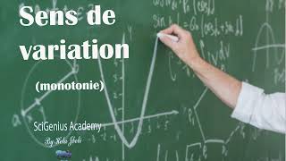 Généralités sur les fonctions 3 Sens de variation 3ème math  science technique et info [upl. by Eidac]