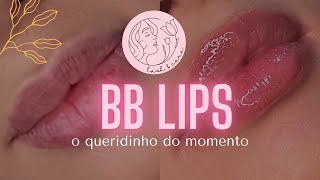 BB LIPS  HYDRAGLOSS LIPS COM PIGMENTO  Passo a passo completo [upl. by Ellesor]