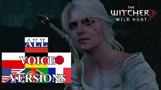 Witcher 3 Wild Hunt  All Voice Versions Localizations [upl. by Omor]