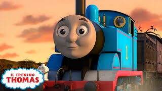 Il Trenino Thomas  Le tre locomotive a vapore  cartoni animati per bambini [upl. by Aisayt613]