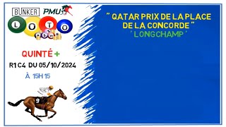 Pronostic Quinté PMU 🏇 Samedi 05 octobre 2024 🏆 QATAR PRIX DE LA PLACE DE LA CONCORDE [upl. by Adnawad]