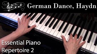 German Dance Haydn Elementary Piano Solo Essential Piano Repertoire Level 2 [upl. by Colvert]