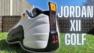 JORDAN 12 LOW GOLF SHOES  TAXI  LETS TAKE A CLOSER LOOK [upl. by Krum]