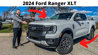 2024 Ford Ranger XLT  Is the 2024 Ford Ranger the Best Midsize Truck First Impressions [upl. by Tirrag]