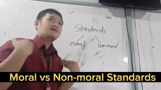 Moral vs Nonmoral Standards TagalogEnglish [upl. by Atinev]