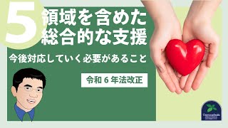 【法改正】５領域を全て含めた総合的な支援のために今後対応していく必要があることとは？（令和6年法改正） [upl. by Notak294]