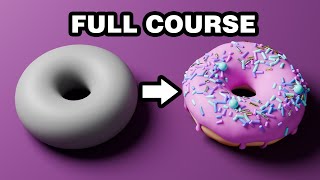 Beginner Blender 40 Tutorial  Full Course [upl. by Aliekat]