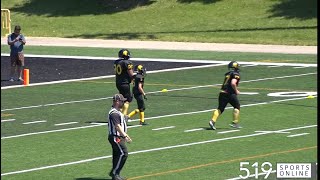 OSFL Football Under 12  ChathamKent Cougars vs Waterloo Jr Warriors [upl. by Iney56]