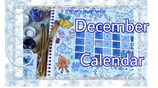 December calendar doodle  Make this winter more creative with doodles [upl. by Allebara]