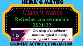 9th maths refresher course module chapter 19 answer key [upl. by Eignav491]