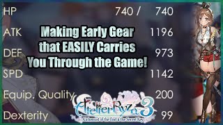 Atelier Ryza 3  SYNTHESIS 101 Guide to Getting Great Stats With SIMPLE EarlyGame Synthesis [upl. by Manvel]