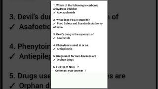 Exit Exam MCQ  most important dpharma McQ exitexamquestions [upl. by Retha785]