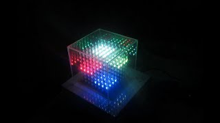 RGB LED CUBE 8x8x8  VU METER [upl. by Eelesor]