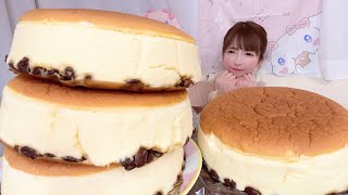 【大食い】ふわふわチーズケーキりくろーおじさん【もえあず】 [upl. by Moulton97]