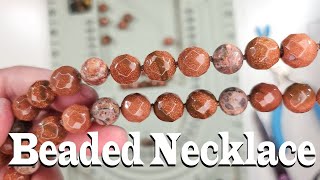 Beaded Necklace Tutorial craft tutorial diy jewellery [upl. by Aciretnahs121]