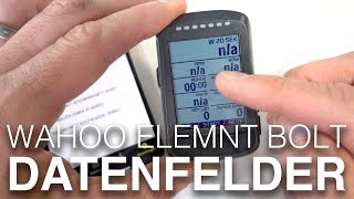 Meine Wahoo Elemnt Bolt Datenfelder mit ein paar Tipps amp Tricks [upl. by Anoi]