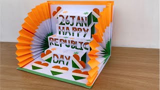 DIY  Happy Republic Day Card  26 January 2023 Handmade Republic Day Card [upl. by Christoforo951]