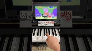 Did Peppa Pig Animate the Piano CORRECTLY🤔👀 piano pianotutorial peppapig shorts funny [upl. by Lou]