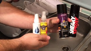 Crep Protect vs Liquiproof vs Sneaky Spray vs Shoe Juice SidebySide Test  Comparison [upl. by Aniluap]