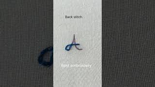 How to stitch letter Amonogram letter A [upl. by Gawen]