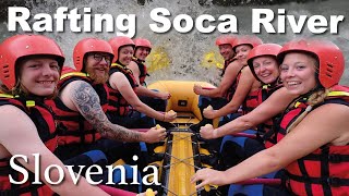 Rafting on the Soca River in Slovenia [upl. by Aleuqahs33]