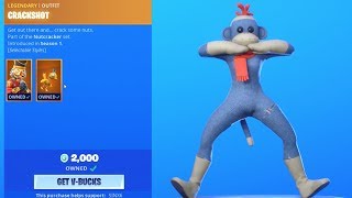 CRACKDOWN EMOTE IS BACK  NEW Crackshot Styles Item Shop Fortnite Battle Royale [upl. by Hubie597]