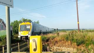 This is the 736 am service to Belfast from Derry Londonderry at Ballykelly level private crossing [upl. by Ware513]