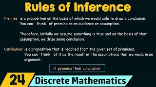 Rules of Inference  Basic Terminology [upl. by Lamok]