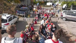 20211001 Sturgis Buccaneers Float in the Sturgis Scoopers Homecoming Parade [upl. by Prem]