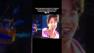 Literally he took his ear piece off just to hear Jimins part🥰💖btsshorts jikook lajibolala [upl. by Jonny605]