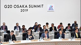 Menghadiri KTT G20 Sesi III Osaka 29 Juni 2019 [upl. by Onilatac]