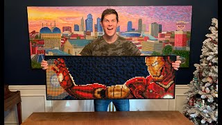 LEGO ART 31199 Ultimate Iron Man Unboxing HighSpeed Build amp Review [upl. by Lingwood]