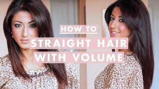 How To Straight Hair with Volume [upl. by Timothy135]